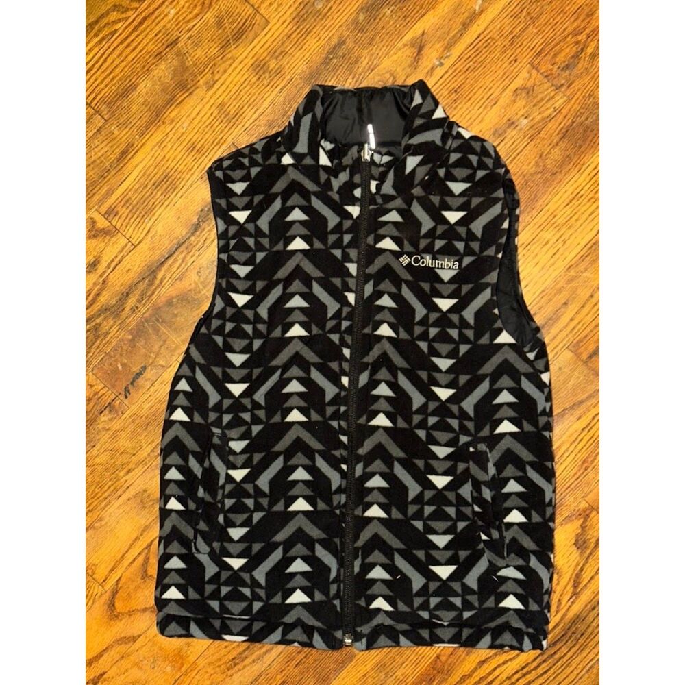 Columbia Reversable Fleece Puffer Vest Size 10 - 12 / Large